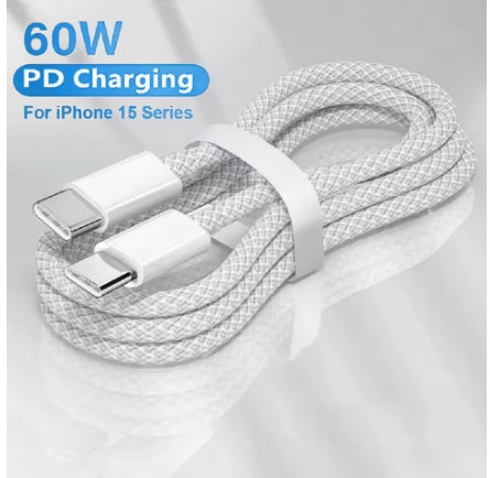 Usb C to Type C Fast Charging PD 60W Mobile Phone Date Cable