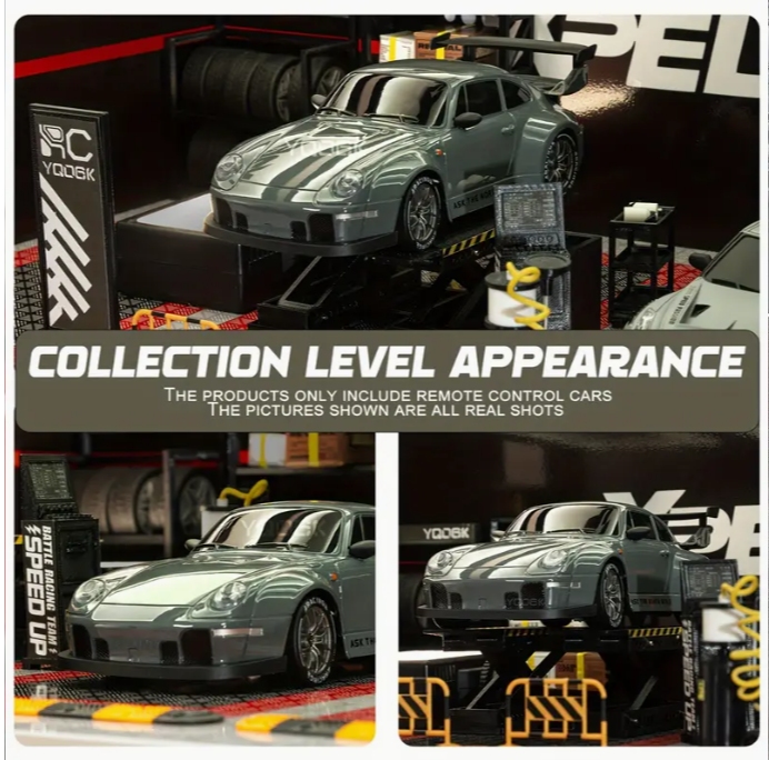 4WD RC Drift Car – 1:24 Scale with Dual Tires and LED Lights